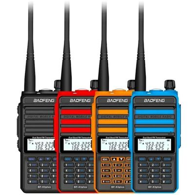 kopen X3-Plus X3 18W Walkie Talkie 20 KM Tri-band Radio with 9500mah Battery UHF VHF Two Way Radio for Vessel Boat Sea Navigation online vervaardiging
