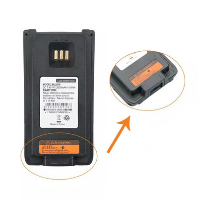 Batterij BL2016 vervangende batterij voor PD985 PD985U Walkie Talkie Two Way Radio Battery