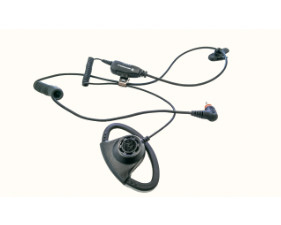 Hoortelefoon en microfoon PMLN7159 Compact en duurzaam dubbele spoelkabel voor privécommunicatie