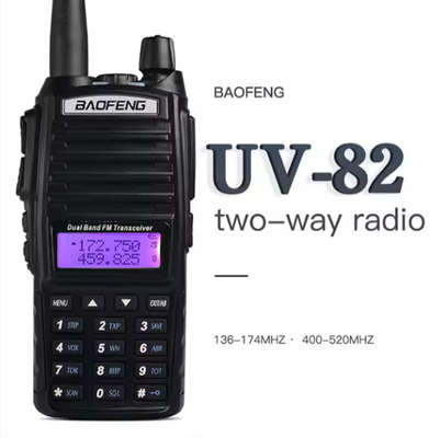 Analoog Two Way Radio Baofeng UV-82 Dual Band Business Two Way Radio Transceiver 16 kanaal met draadloze oordopjes