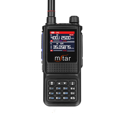 1-8km Handheld M-UV7 Full Band Emergency Two Way Radio Alarm LCD-scherm