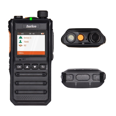 Inrico T640 POC Long Distance Two Way Radio High Power Two Way Radio IP54 Rating 2MP Front Camera voor klantvereisten