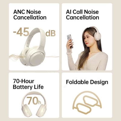 Bestseller Draadloos geluidsverwijderend hoofdband Oorbond Sport stereo koptelefoon Opvouwbaar Deep Bass OEM Bluetooth-koptelefoon Koptelefoon