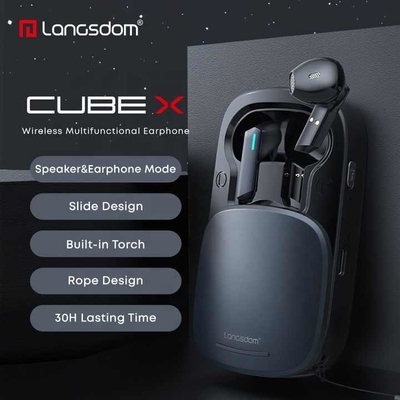 Langsdom Bluetooth-luidspreker Accessoires voor tweeweg radio Draadloze vertragingstijd van 41-50 ms Waterdichte oortjes Bluetooth met JL Chipset
