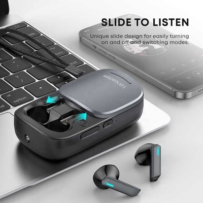 Langsdom Bluetooth-luidspreker Accessoires voor tweewegradio Privévorm Accessoires voor tweewegradio met een geschatte levensduur van de batterij van 5-10 uur en een batterijcapaciteit van 600 mAh