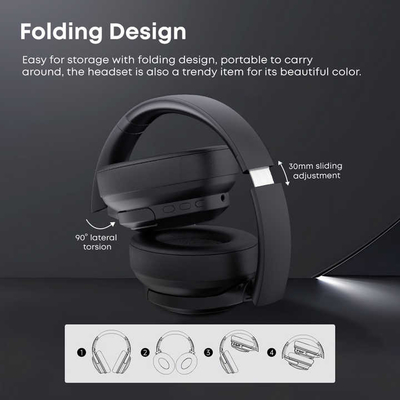Airphone Max ANC Ruisverwijdering Draadloze koptelefoon Draagbare opvouwbare koptelefoon MP3-speler met microfoon Bluetooth-koptelefoon