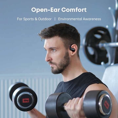 Langsdom True draadloze Bluetooth-koptelefoon Accessoires voor tweerichtingsradio Omgevingsgeluidsverwijdering ENC-accessoires voor tweerichtingsradio met digitaal display en IPX-5 waterdichte standaard