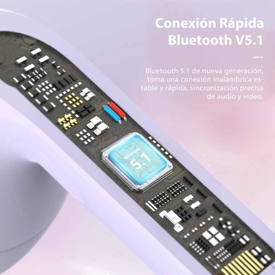 Oortelefoon en microfoon 51-60 ms vertraging tijd draadloos oortelefoon en microfoon met draadloze verbinding en JL chipset