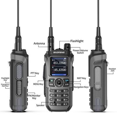 135*60*33mm Grootte Niet inbegrepen Antenne Baofeng Walkie Talkie Long Range met 2600mAh batterijcapaciteit