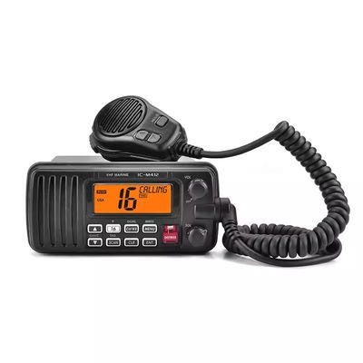 IC-M412 25W Waterdichte Marifoon VHF Marine Radio met 0-30KM Bereik en IPX7 Dompelbare Mobiele Zender
