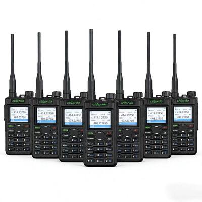 DMR Radio Walkie Talkie met Dual Band VHF UHF AES 256-encryptie en volledig toetsenbord