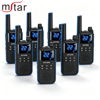 AT101/AT100 Handheld FRS PMR446 Walkie Talkie met IPX5 waterbestendigheid 2500-3000mAh batterij en 5W stroom voor buitensporten